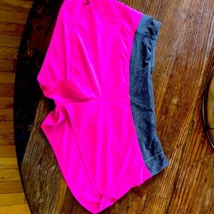 Pink/grey speed shorts. Lululemon size 10